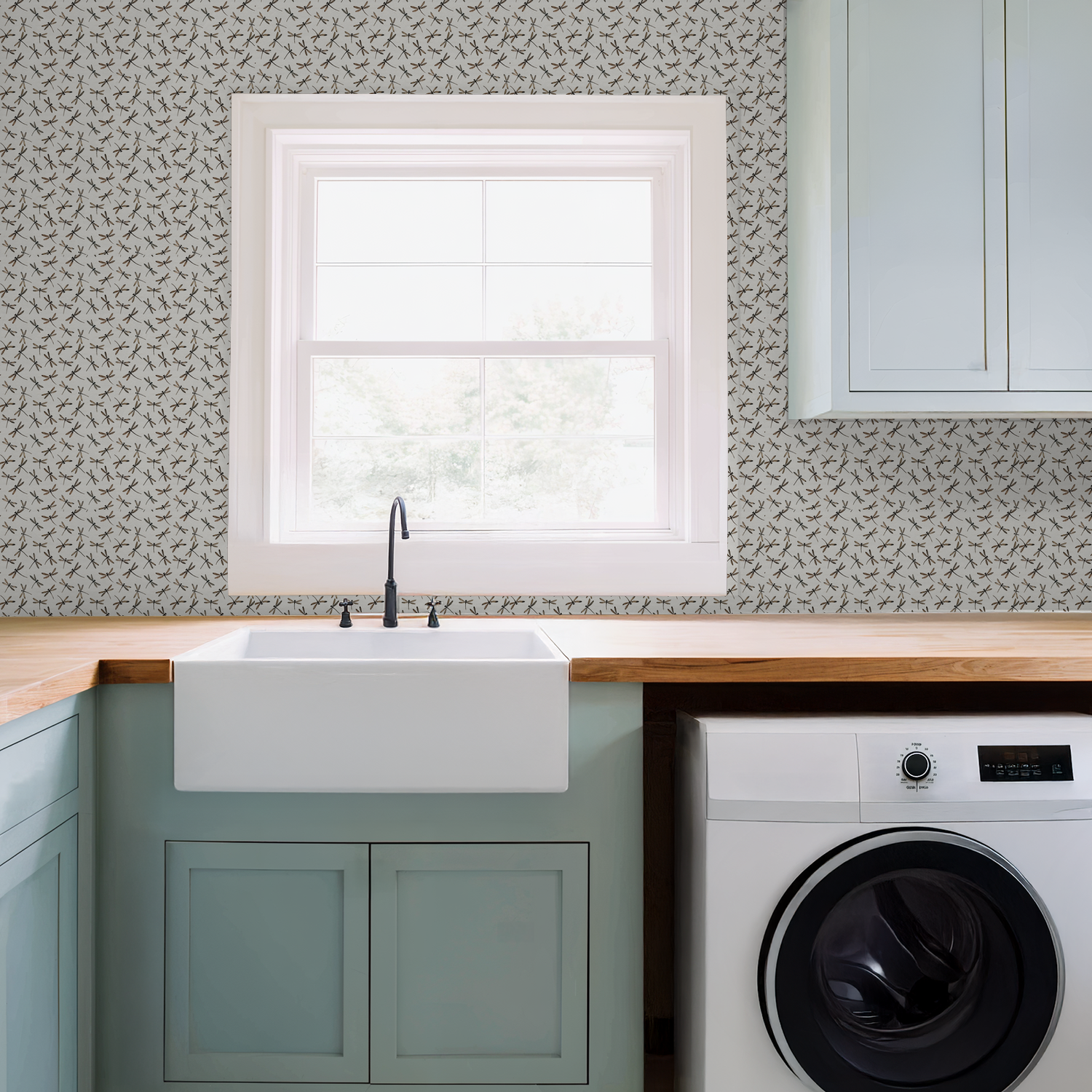 Dragonfly Daydream (Cream) Wallpaper WALL BLUSH