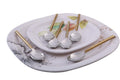 Vibhsa Golden Silverware Dessert Spoons Set of 6 Vibhsa