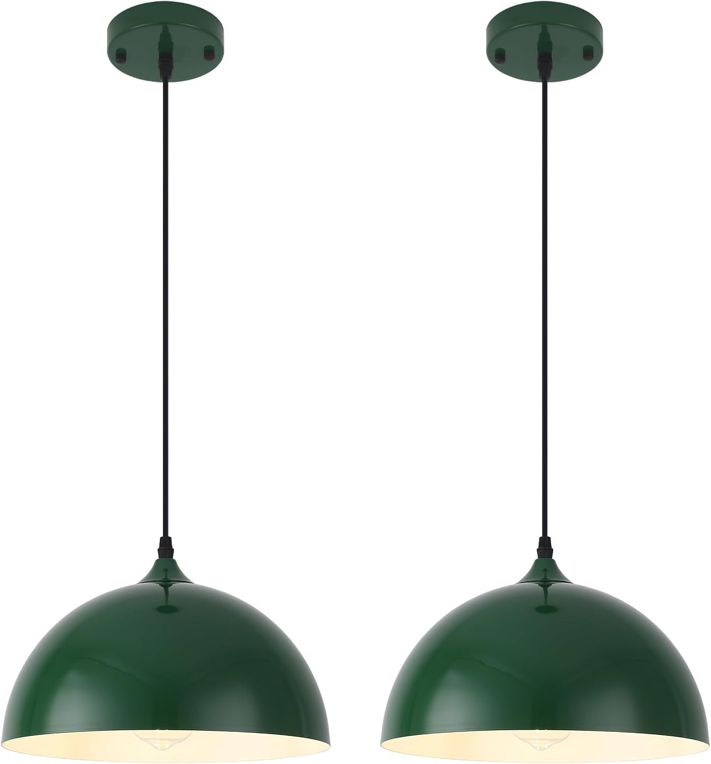 2 Farmhouse Dome Pendant Lights Farmhouse Decor