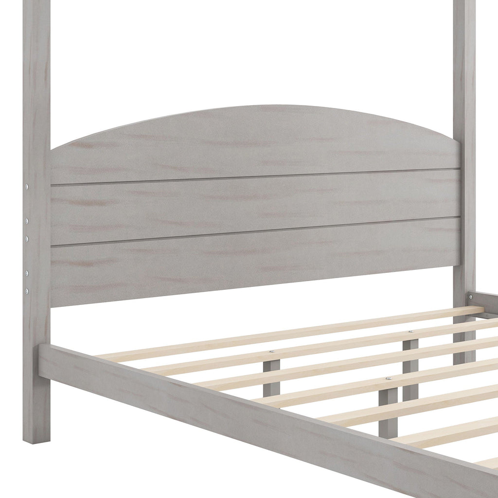 anopy Platform Bed With Headboard And Support Legs Unique Piece Furniture