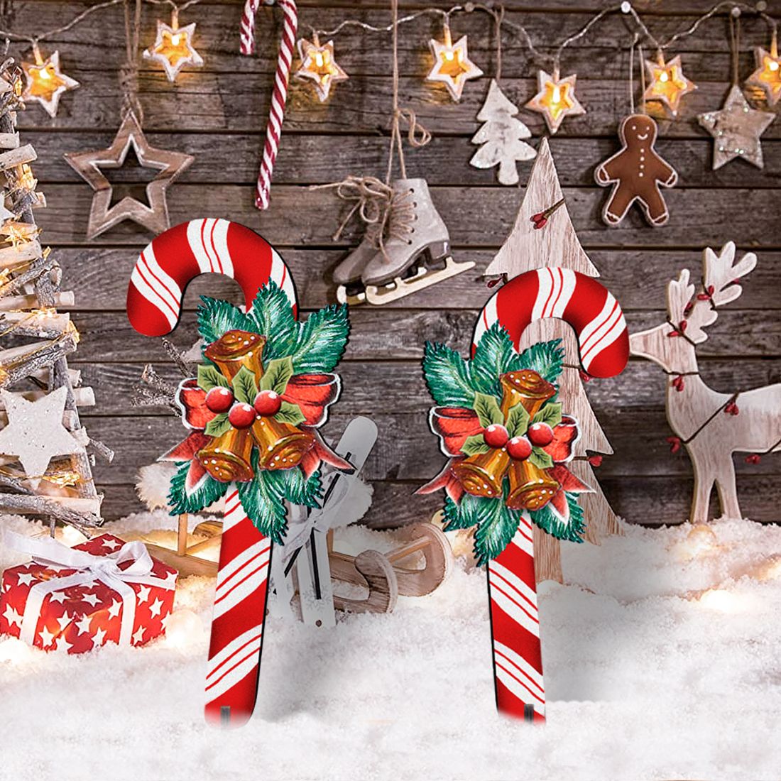 Christmas Candy Cane Holiday Outdoor Decor by G. DeBrekht - Christmas Decor - 8151924F-S2 G.DeBrekht