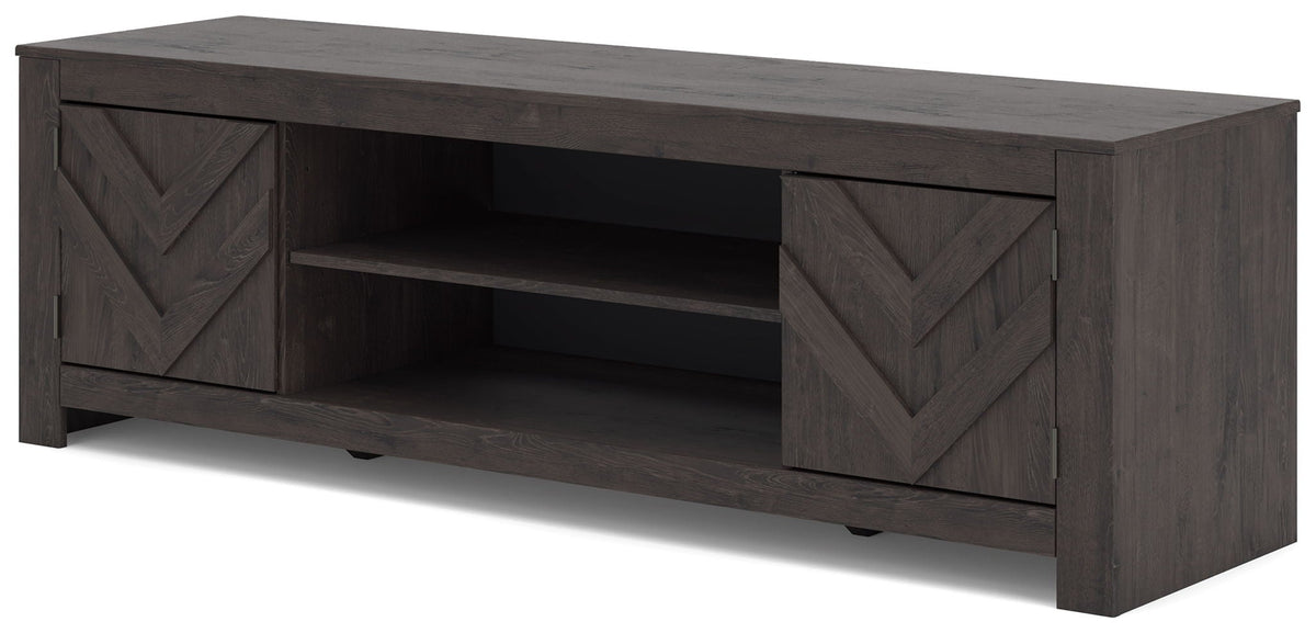 Cayboni - LG TV Stand With Fireplace Option Unique Piece Furniture