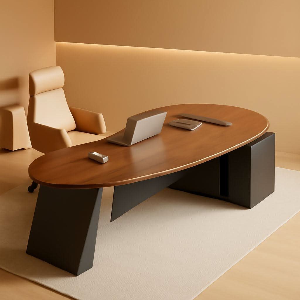 Spacious L Shaped Executive Desk With Side Storage System ShipItFurniture