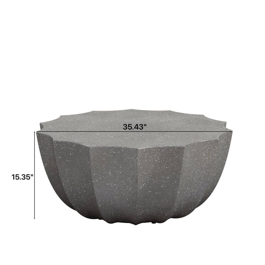 Modern Round Coffee Table For Indoor / Outdoor Unique Piece Furniture