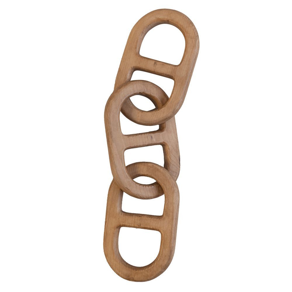 Decorative Wood Chain White Cliff Studio