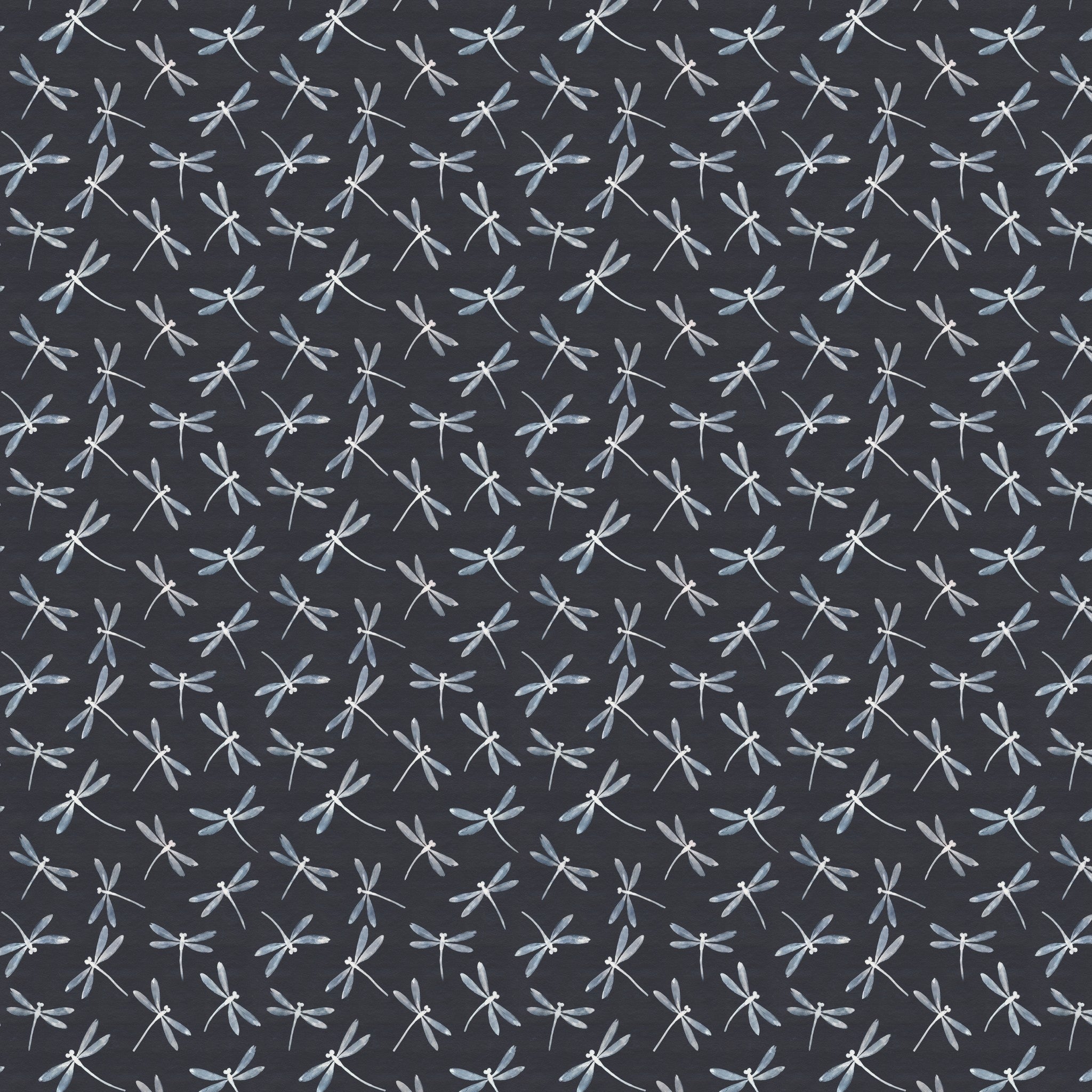 Dragonfly Daydream (Black) Wallpaper WALL BLUSH