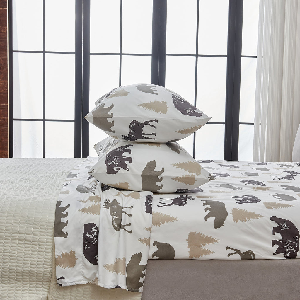 Lodge Printed Sheet Set - Mountain Ridge Collection Great Bay Home