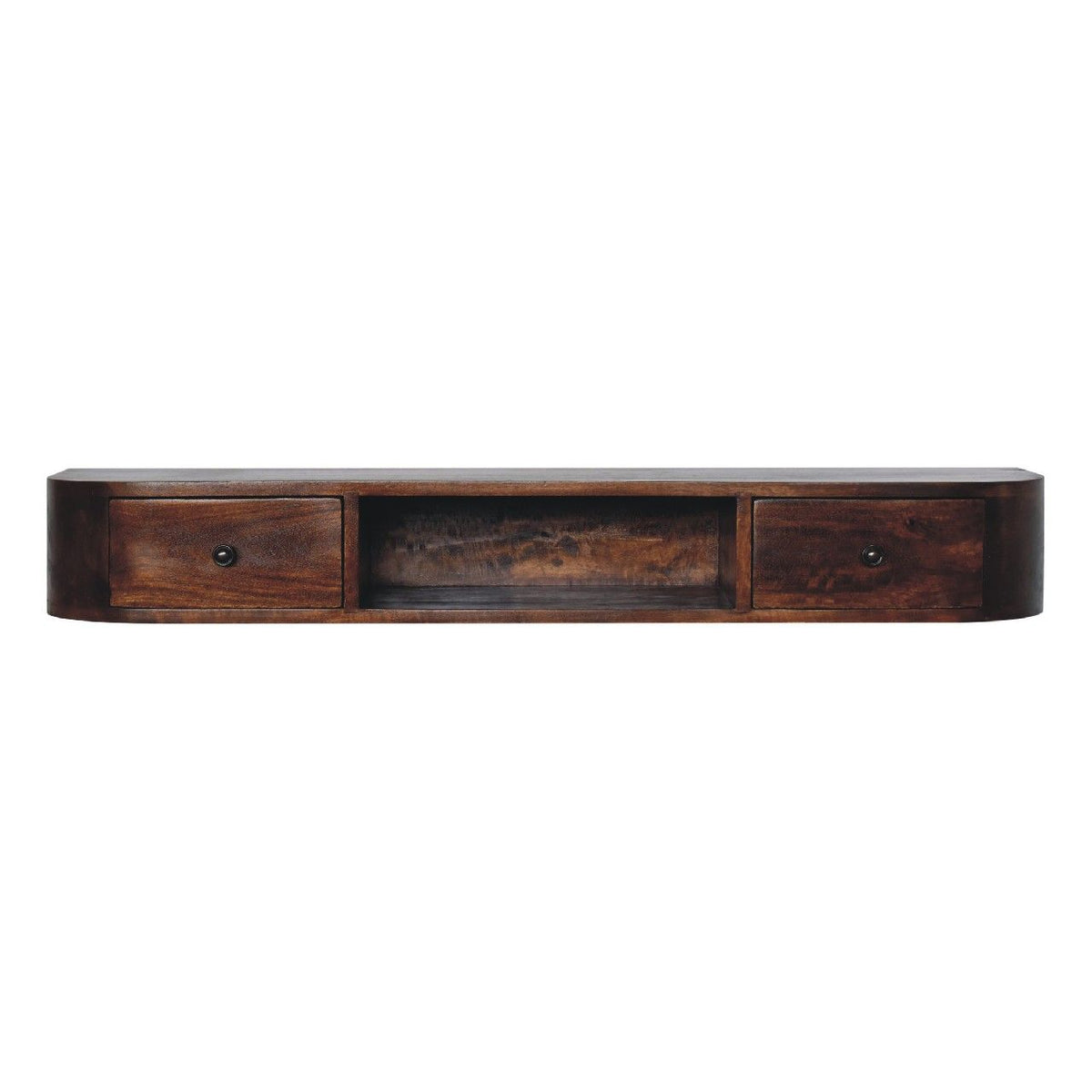 Lunar - 2 Drawer Floating Console - Chestnut Unique Piece Furniture