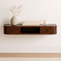 Lunar - 2 Drawer Floating Console - Chestnut Unique Piece Furniture