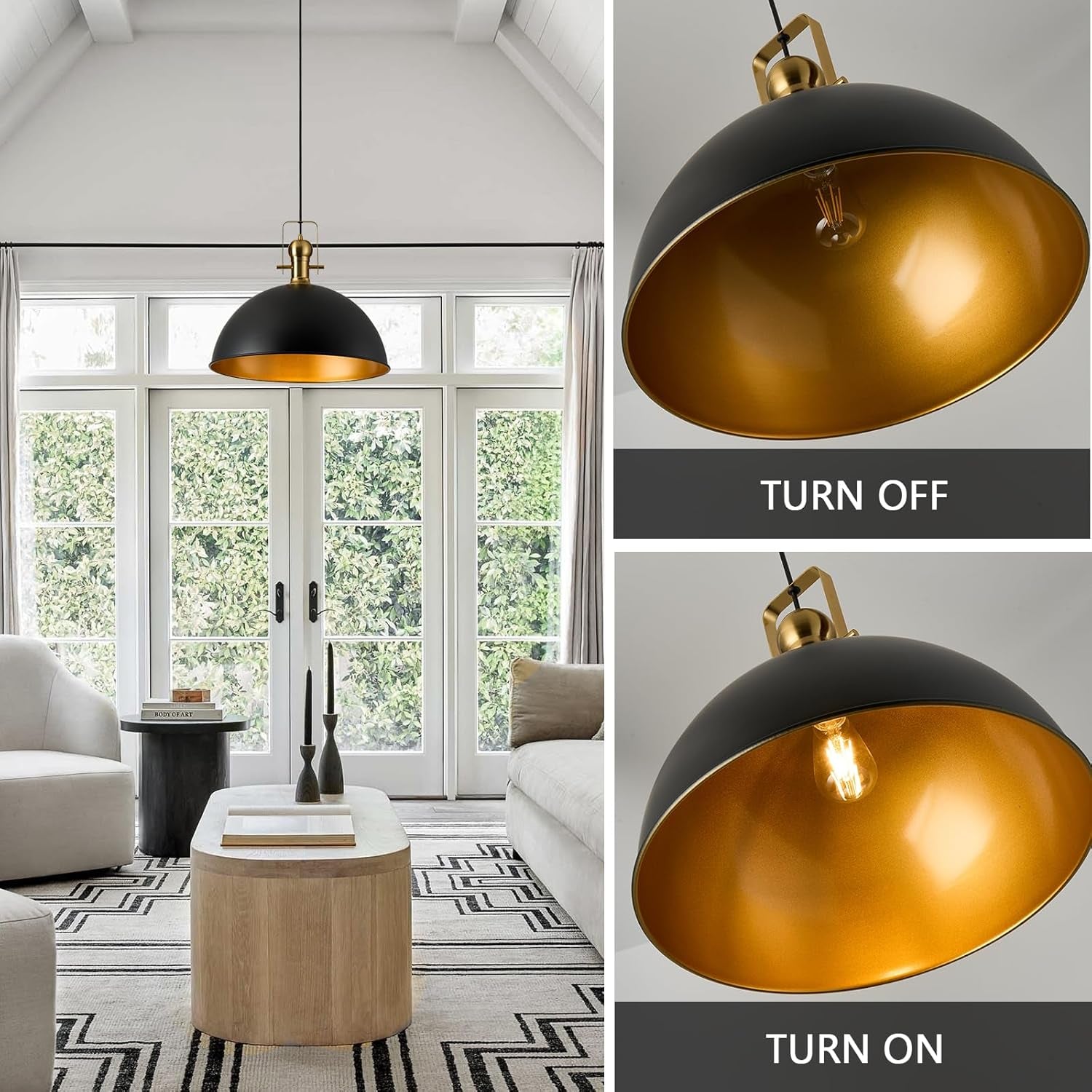 12 Inch Farmhouse Dome Pendant Lights Farmhouse Decor