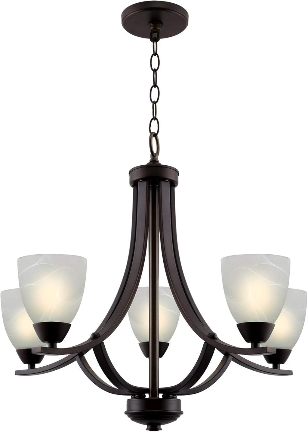 Contemporary 5-Light Large Chandelier Farmhouse Decor