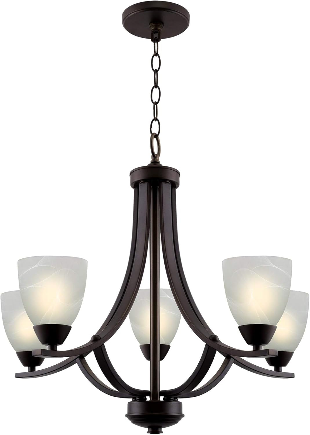 Contemporary 5-Light Large Chandelier Farmhouse Decor