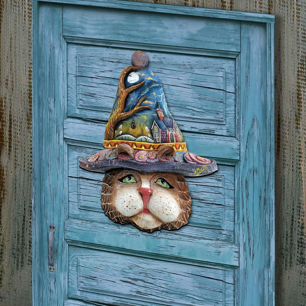 Halloween Eve Cat Halloween Door Decor by G. DeBrekht - Thanksgiving Halloween Decor - 8161039H G.DeBrekht