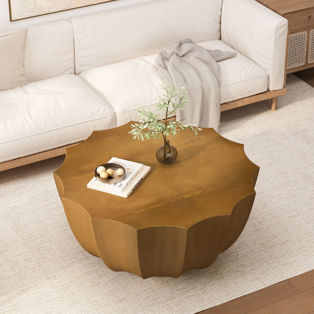 Modern Round Coffee Table For Indoor / Outdoor Unique Piece Furniture