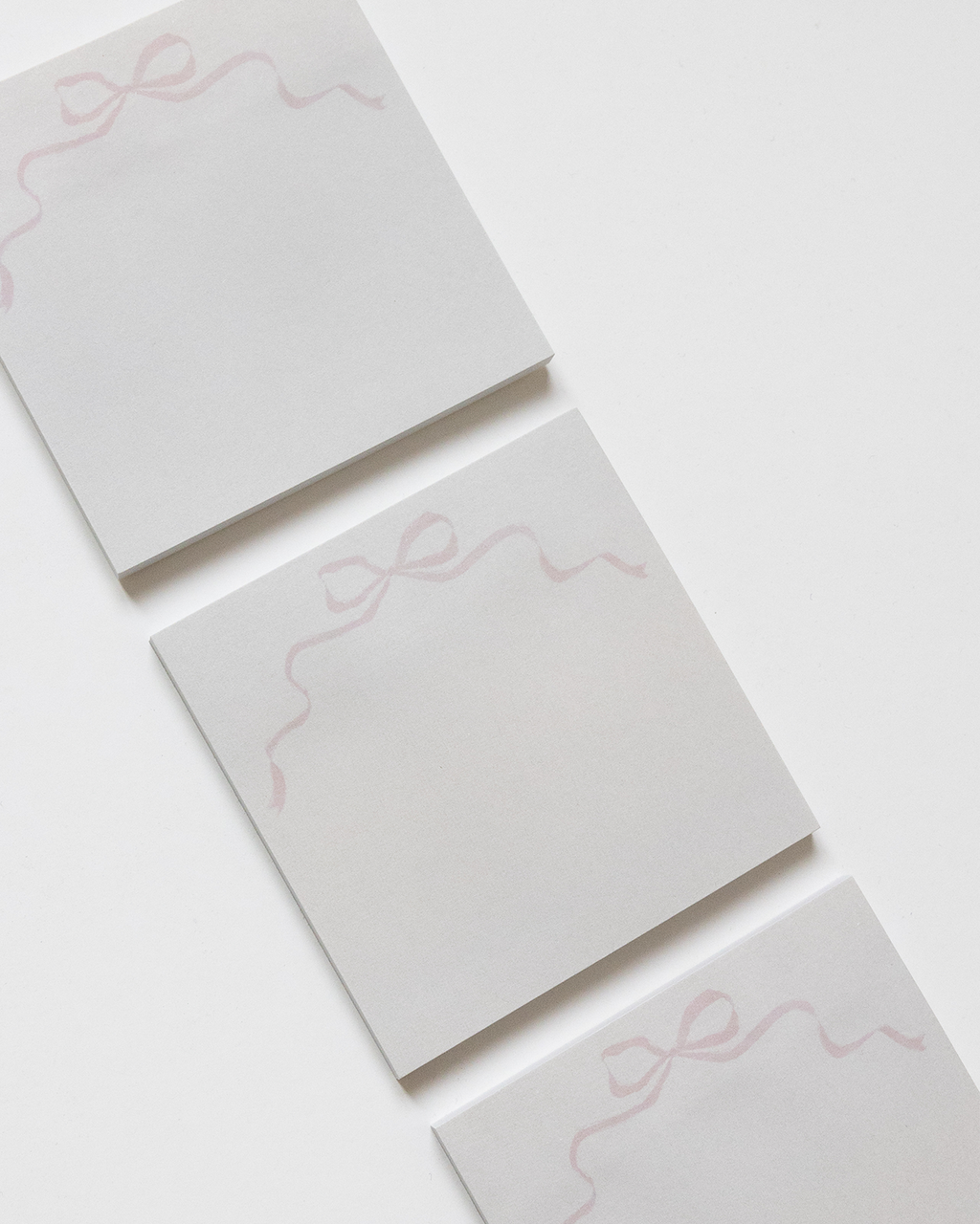 Pink Bow Sticky Notes Shop Fête