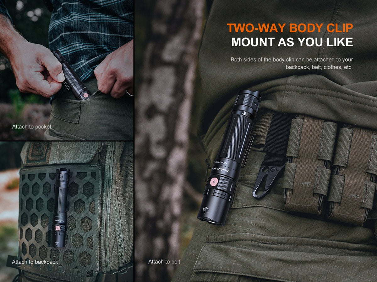 Fenix PD36R V2 Compact Rechargeable Tactical Flashlight - 1700 Lumens Fenix Store