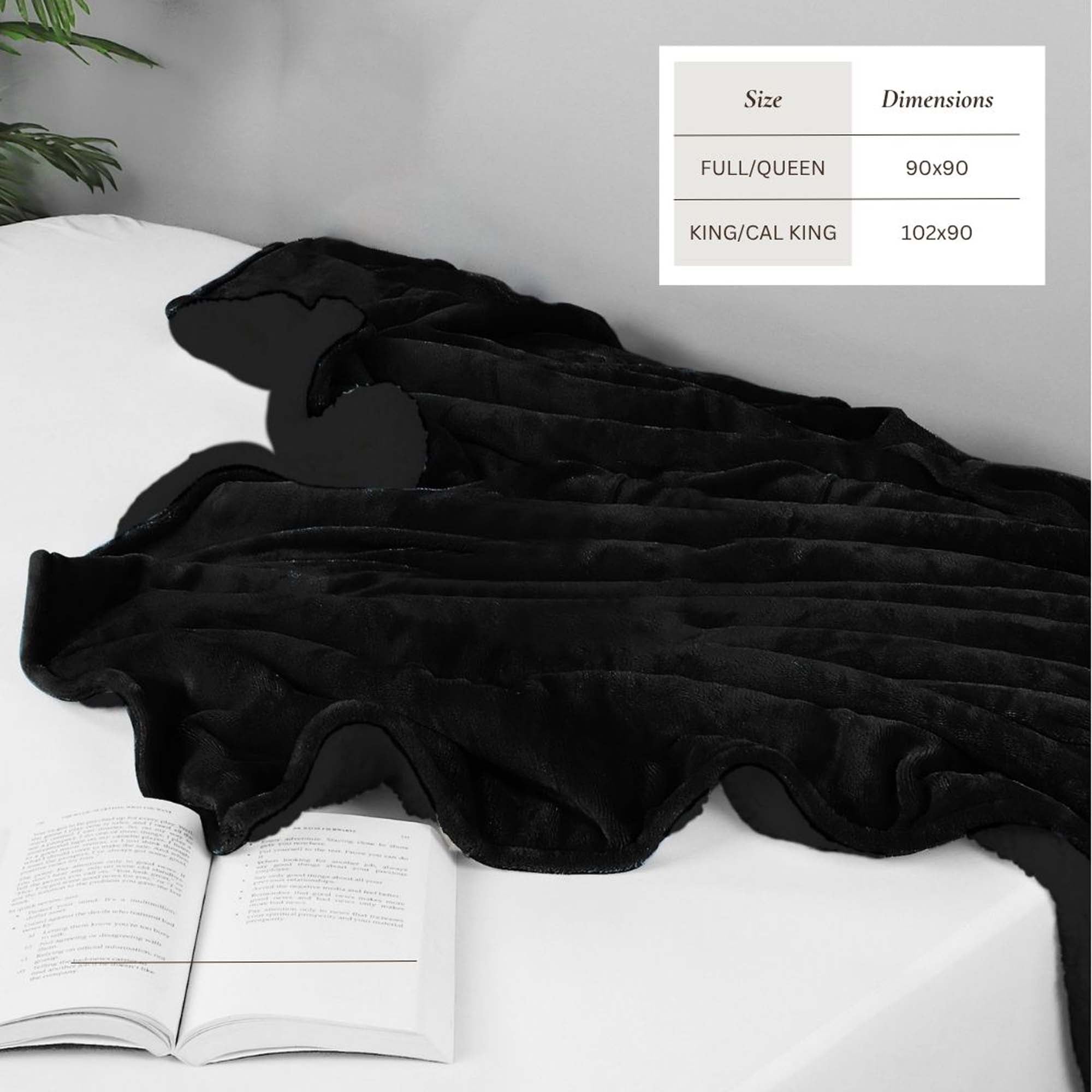 Velvet Plush Sherpa Bed Blanket - Sherpa Fleece Collection Great Bay Home