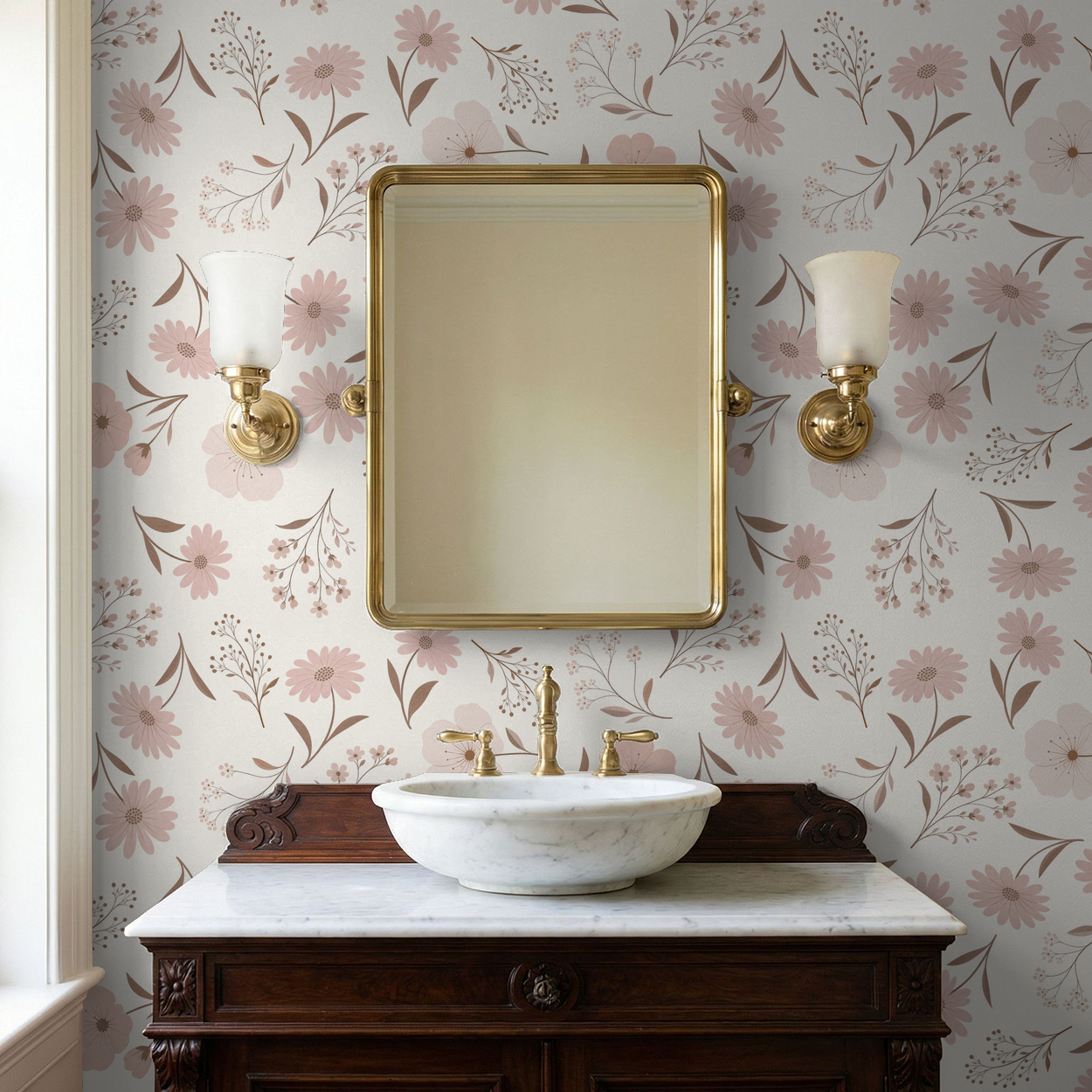 Maren Wallpaper WALL BLUSH