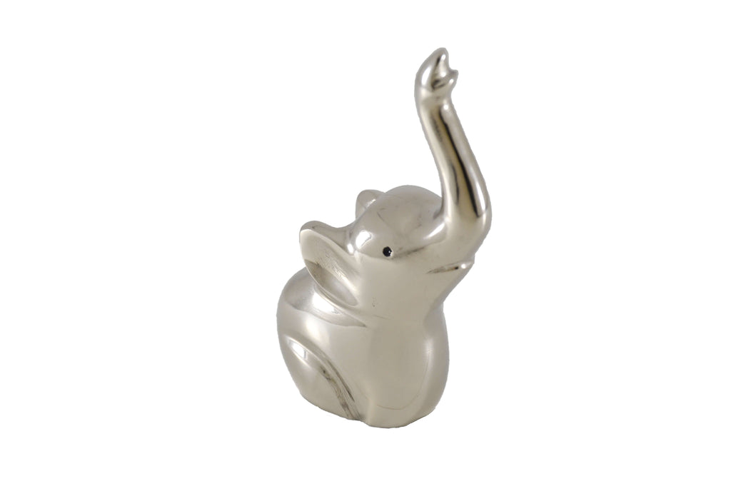 Elephant Ring Holder (4", Silver Finish) Vibhsa