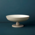 Enamel 10" Footed Bowl Tea + Linen