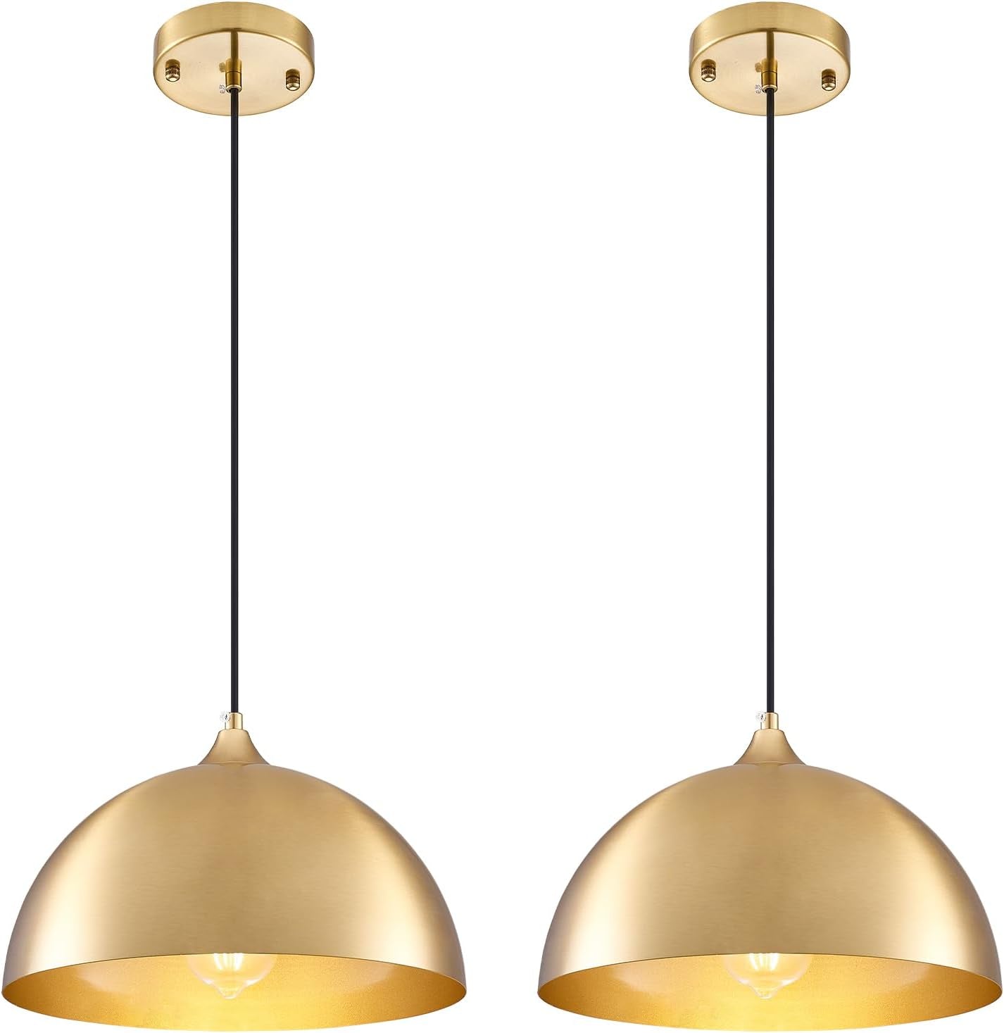 2 Farmhouse Dome Pendant Lights Farmhouse Decor