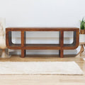 Orion - Curved Media Unit - Brown Unique Piece Furniture