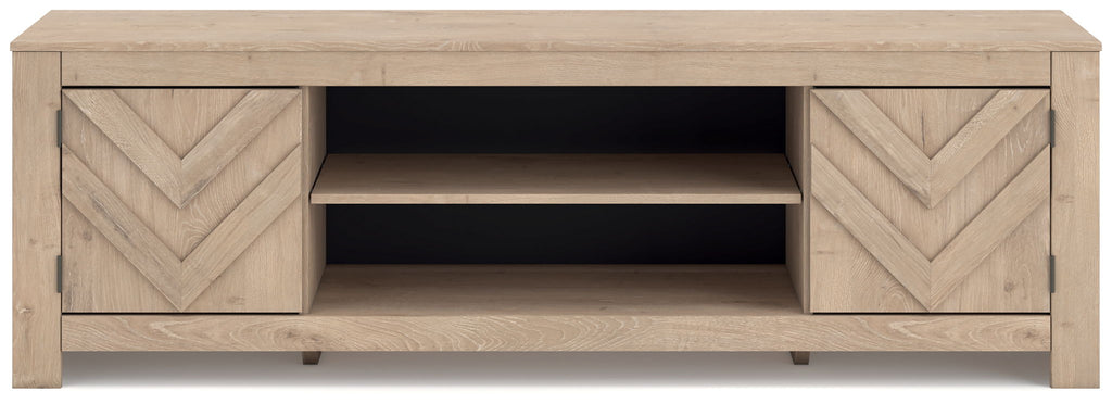 Cayboni - LG TV Stand With Fireplace Option Unique Piece Furniture