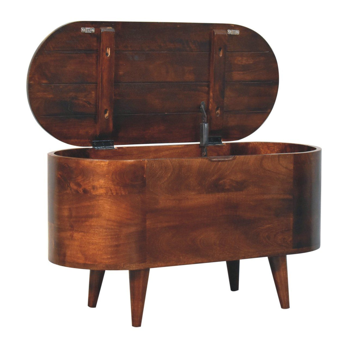 Rounded Lid Up Blanket Box Unique Piece Furniture