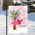Fa La La Mingo Christmas Garden Flag 12x18 inch Cotton and Crate