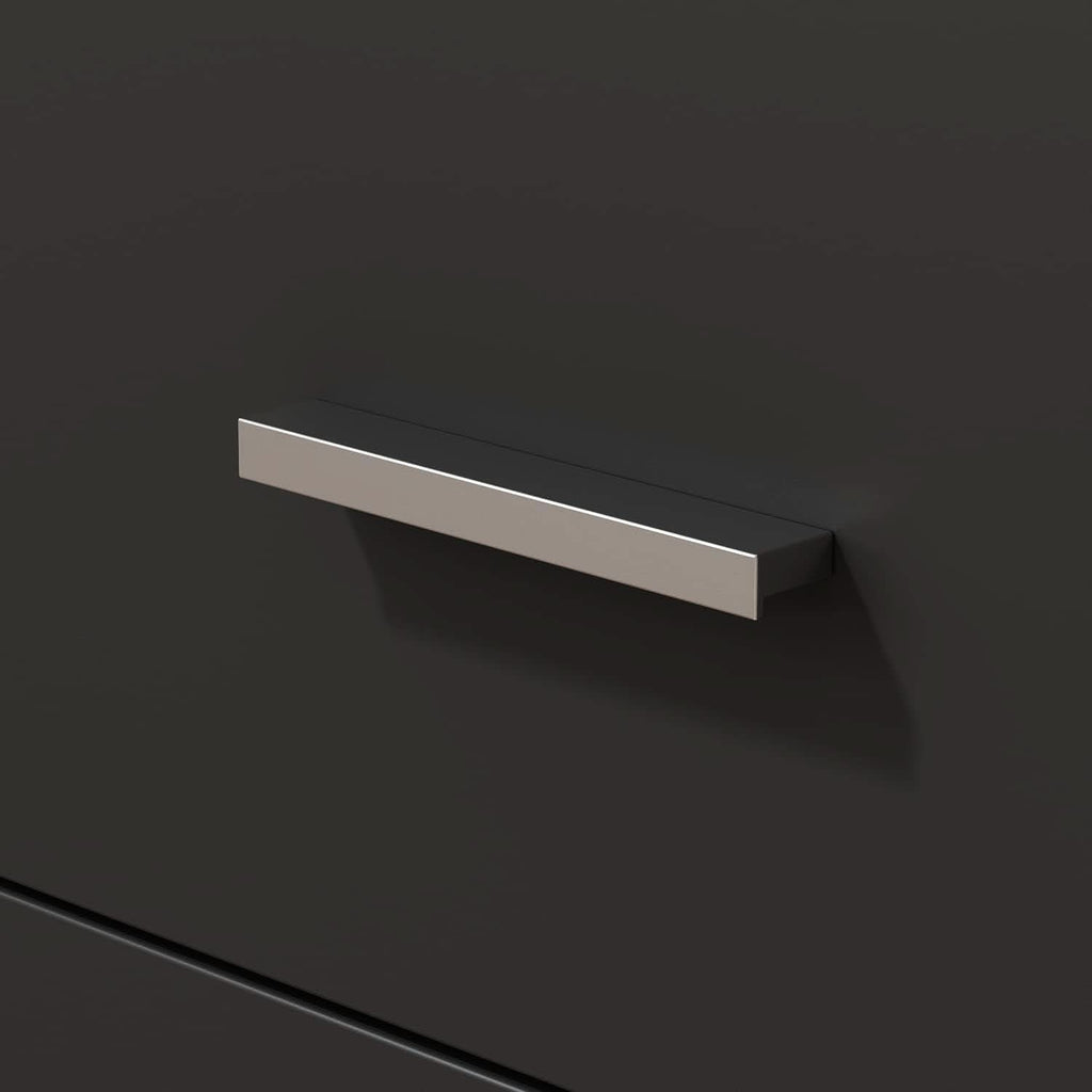 55 Inch L Shaped Computer Desk Black Storage Cabinet ShipItFurniture