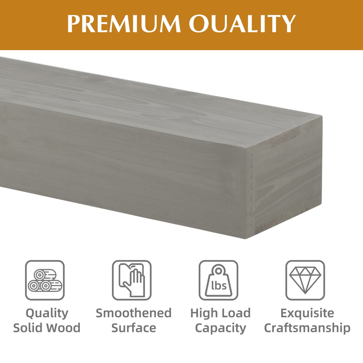 Fireplace Mantel Floating Shelf For Home Decor Unique Piece Furniture