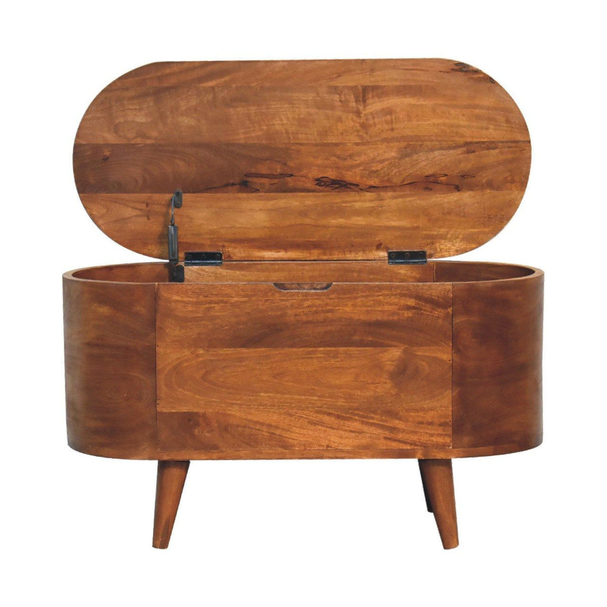 Rounded Lid Up Blanket Box Unique Piece Furniture