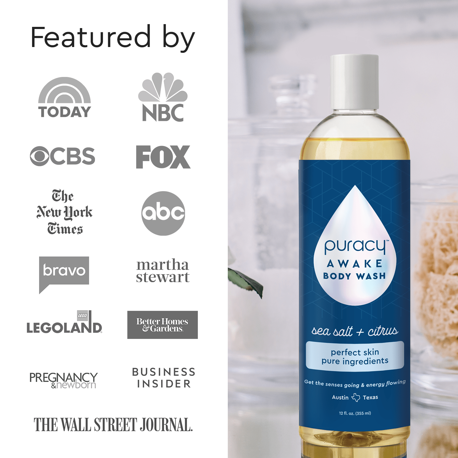 Body Wash (Acidified, PH Balanced) Puracy