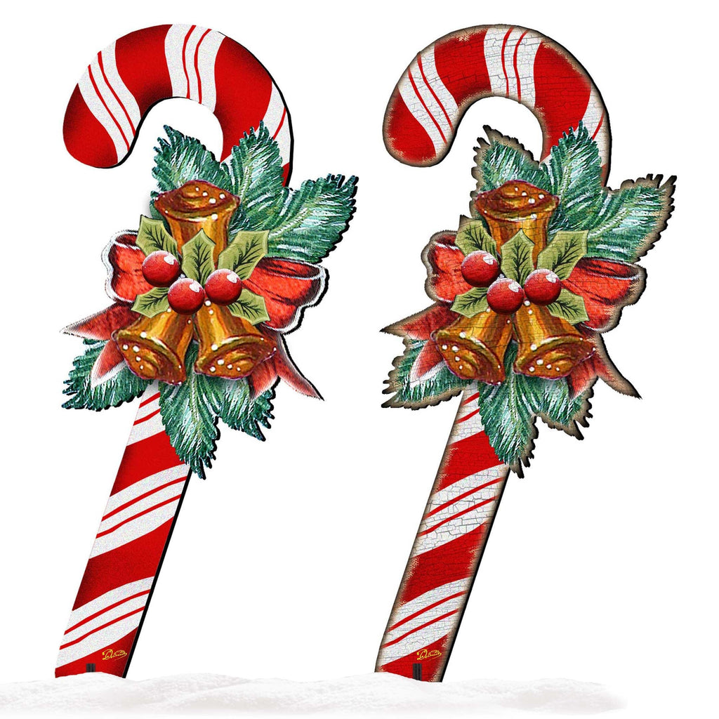 Christmas Candy Cane Holiday Outdoor Decor by G. DeBrekht - Christmas Decor - 8151924F-S2 G.DeBrekht