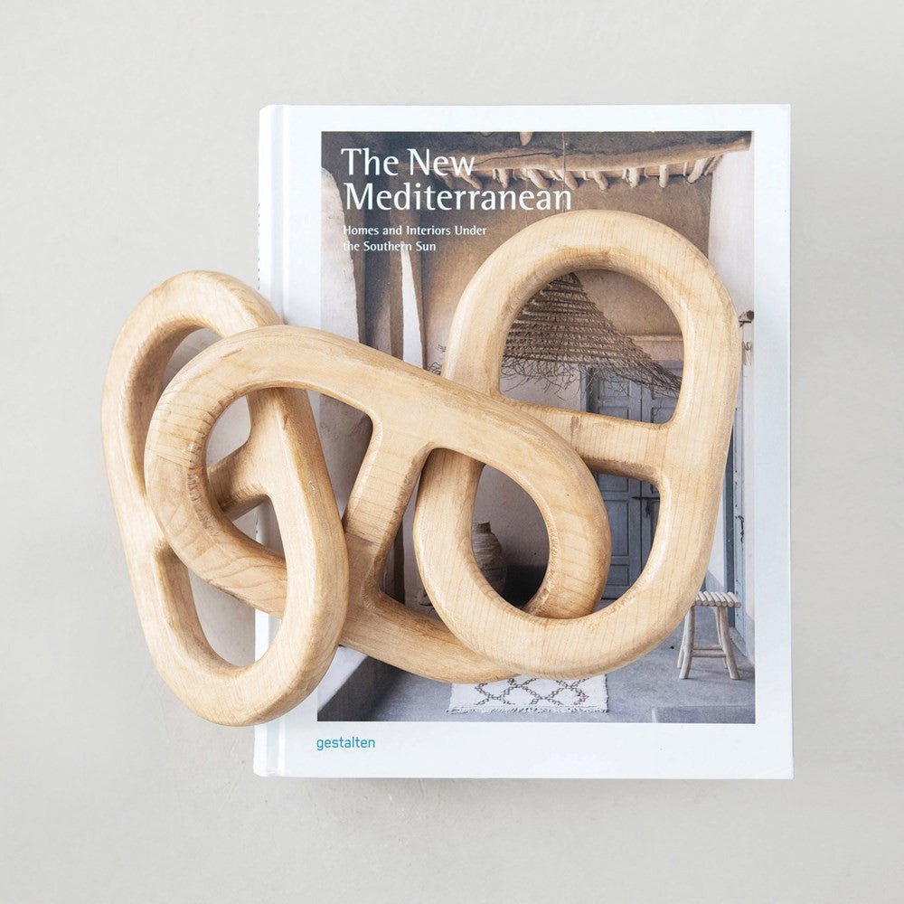 Decorative Wood Chain White Cliff Studio