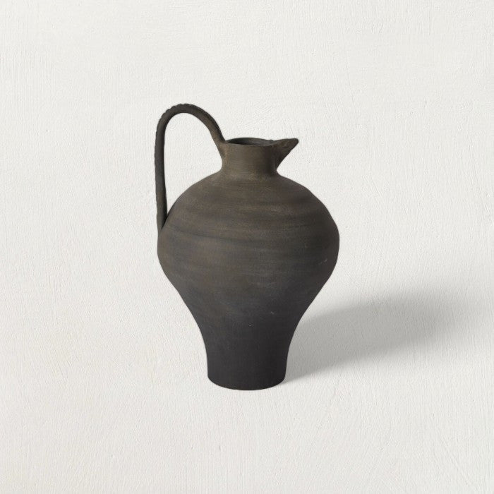 Arthur Black Terracotta Jug White Cliff Studio