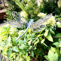 Flame Painted Steel Dragonfly Yard Stake Northern Forge, LLC
