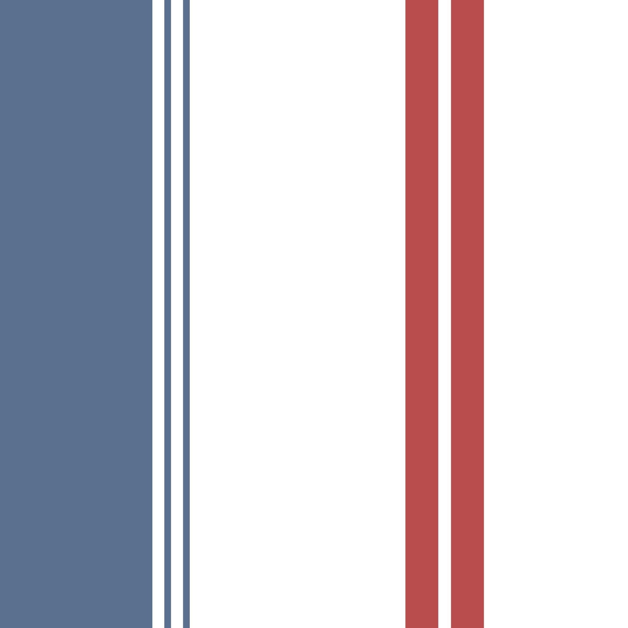 Fletcher Stripe (Blue and Red) Wallpaper WALL BLUSH