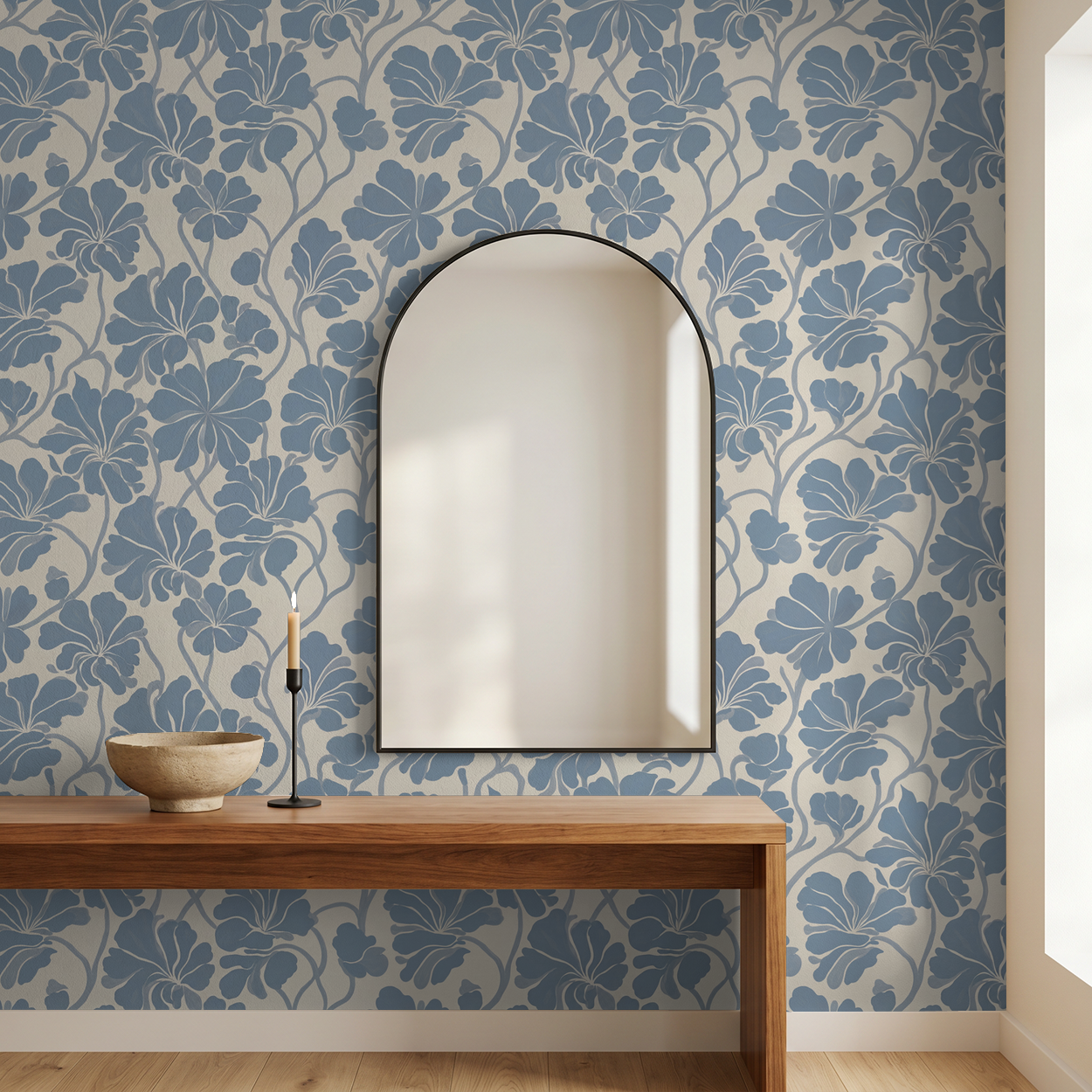Fleurish Wallpaper WALL BLUSH