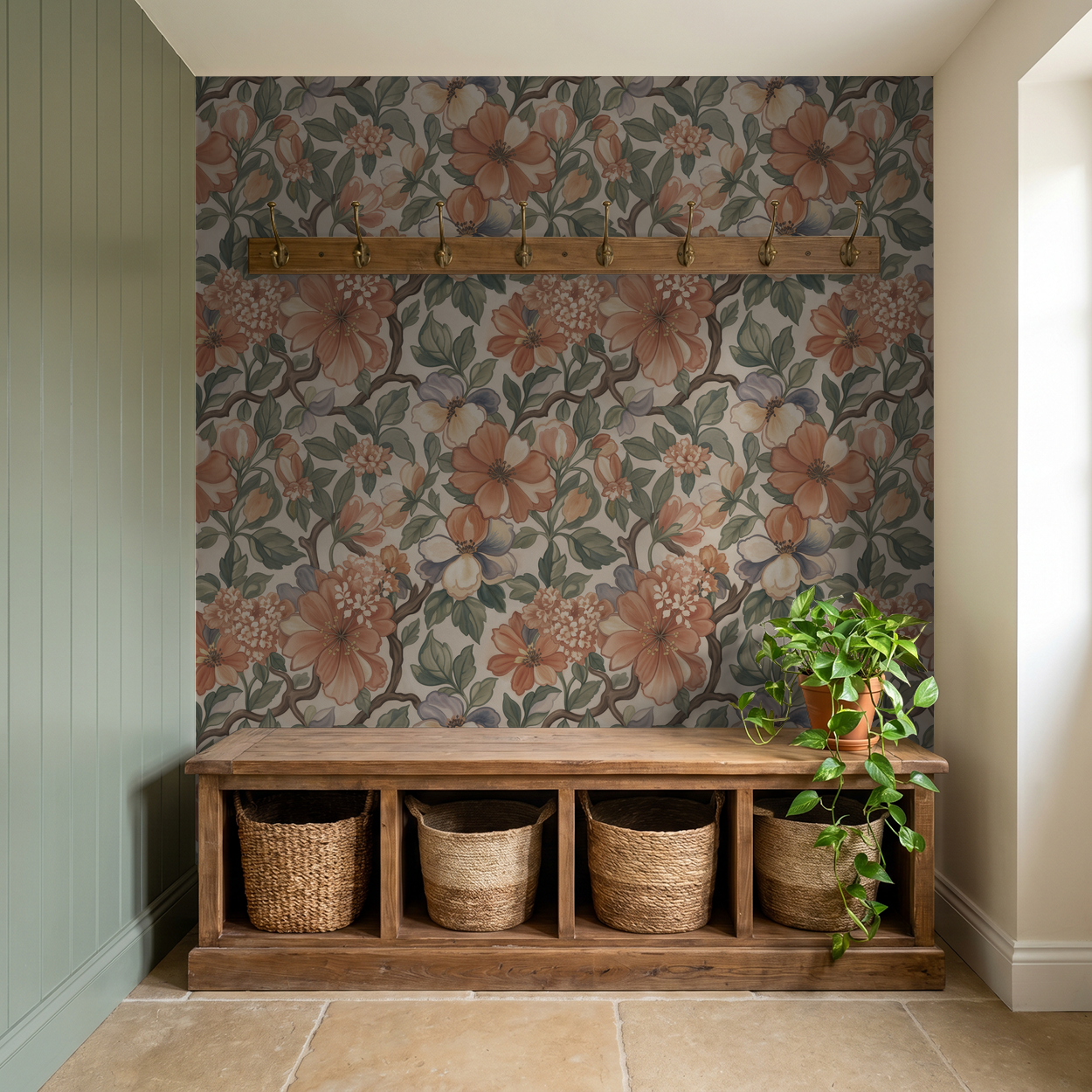 Twyla Wallpaper WALL BLUSH
