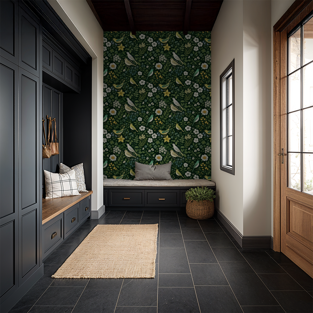 Aviary Wallpaper WALL BLUSH