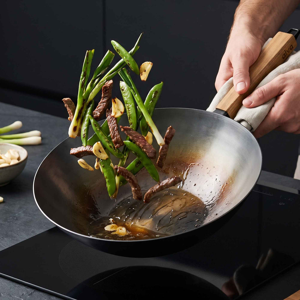 Carbon Steel Wok, 12" Alva Cookware