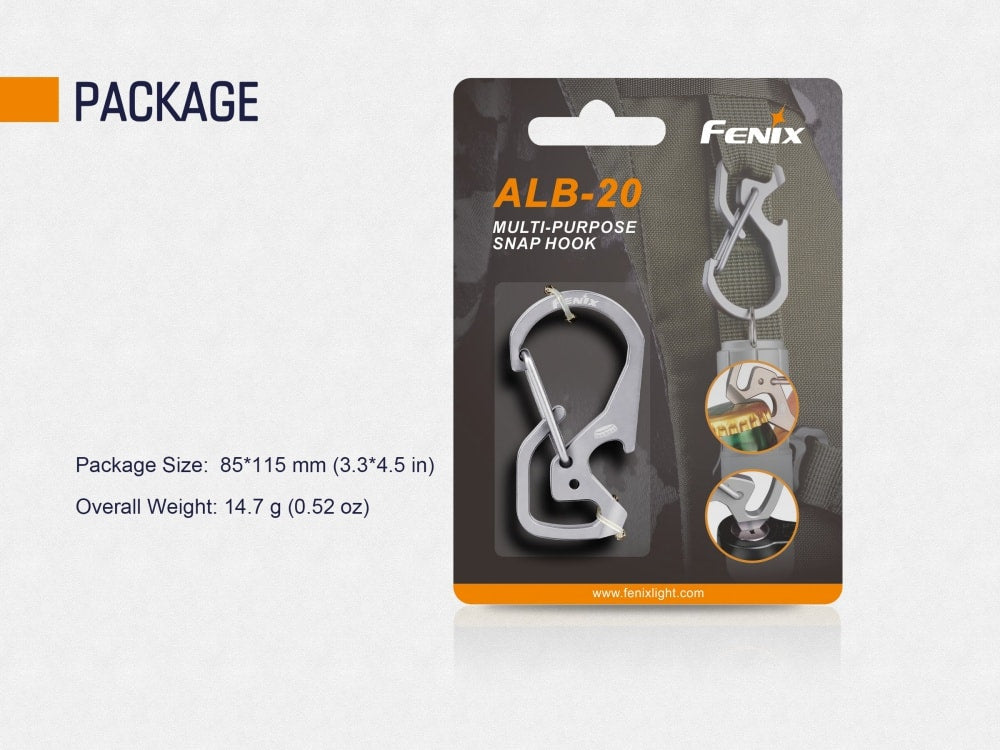 Fenix ALB-20 Multi-Purpose Snap Hook Fenix Store