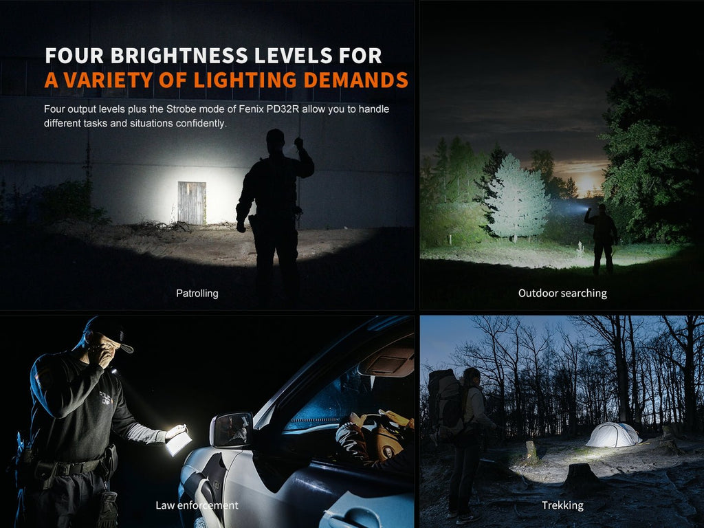 Fenix PD32R Rechargeable Silent Switch LED Flashlight Fenix Store