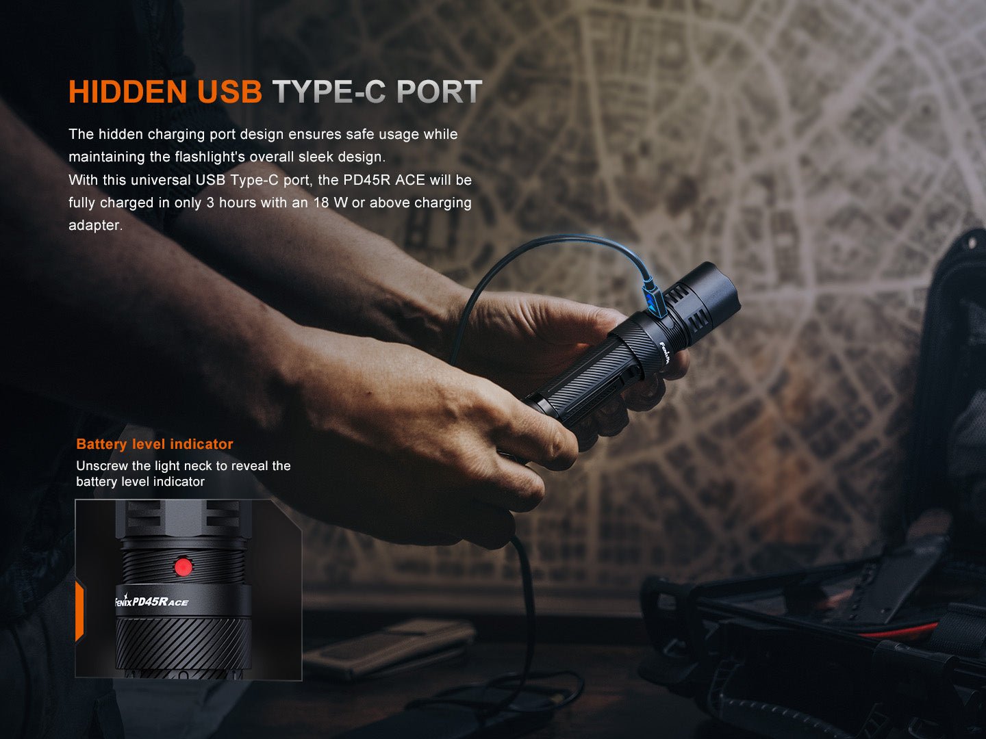 Fenix PD45R ACE Multi-Mode Tactical Flashlight Fenix Store