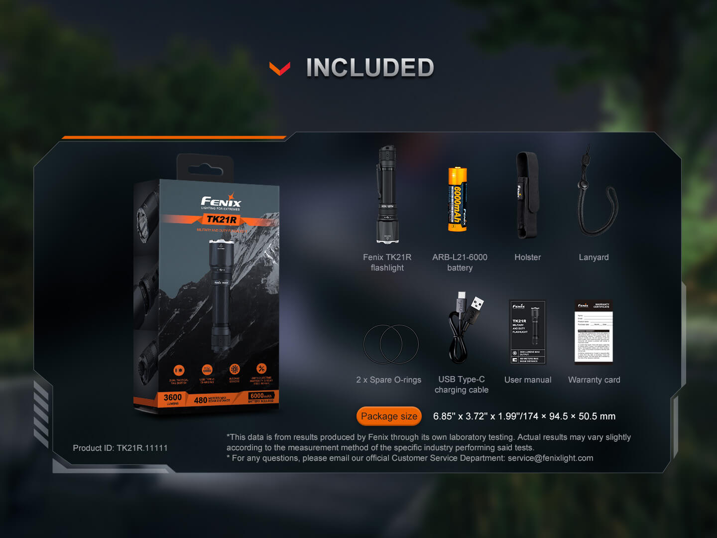 Fenix TK21R Duty Flashlight Fenix Store