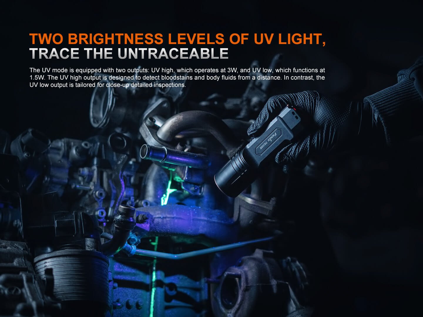 Fenix TK35R UV Light Rechargeable High-Performance Tactical Flashlight Fenix Store