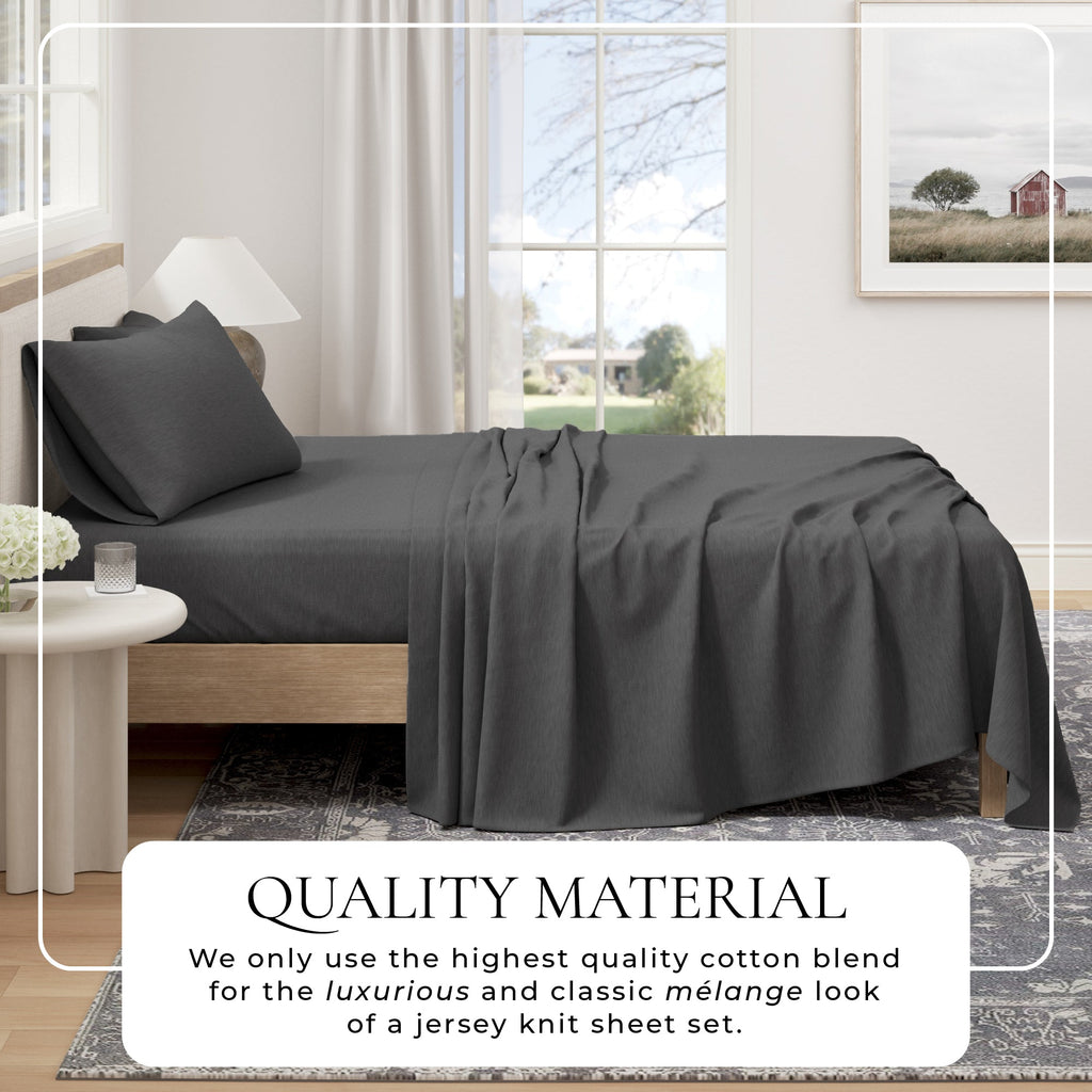 100% Organic Cotton Jersey Knit Sheets Great Bay Home