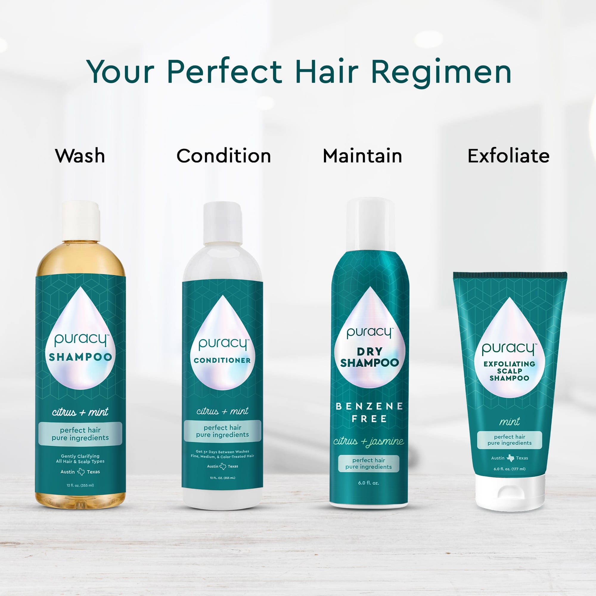 Dry Shampoo (Benzene & Silicone-Free, Color-Safe) Puracy