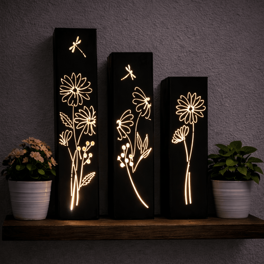 Glowing Daisies Indoor Luminary | Multiple Sizes Northern Forge, LLC